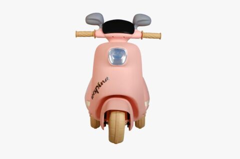 Akülü 3 tekerlekli Çocuk Motoru 6 W Uzaktan Kumandalı 50kilo Taşıma Kapasiteli Müzik Çalarlı 1-6Yaş PEMBE