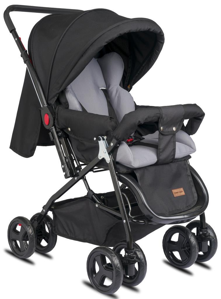 TommyBaby Classic Çift Yön Bebek Arabası Tam Yatarlı SİYAH