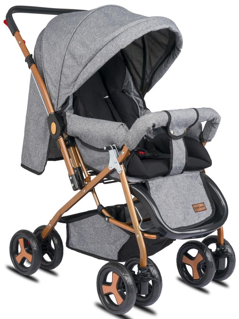 TommyBaby Classic Çift Yön Bebek Arabası Tam Yatarlı GRİ