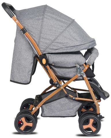 TommyBaby Classic Çift Yön Bebek Arabası Tam Yatarlı GRİ