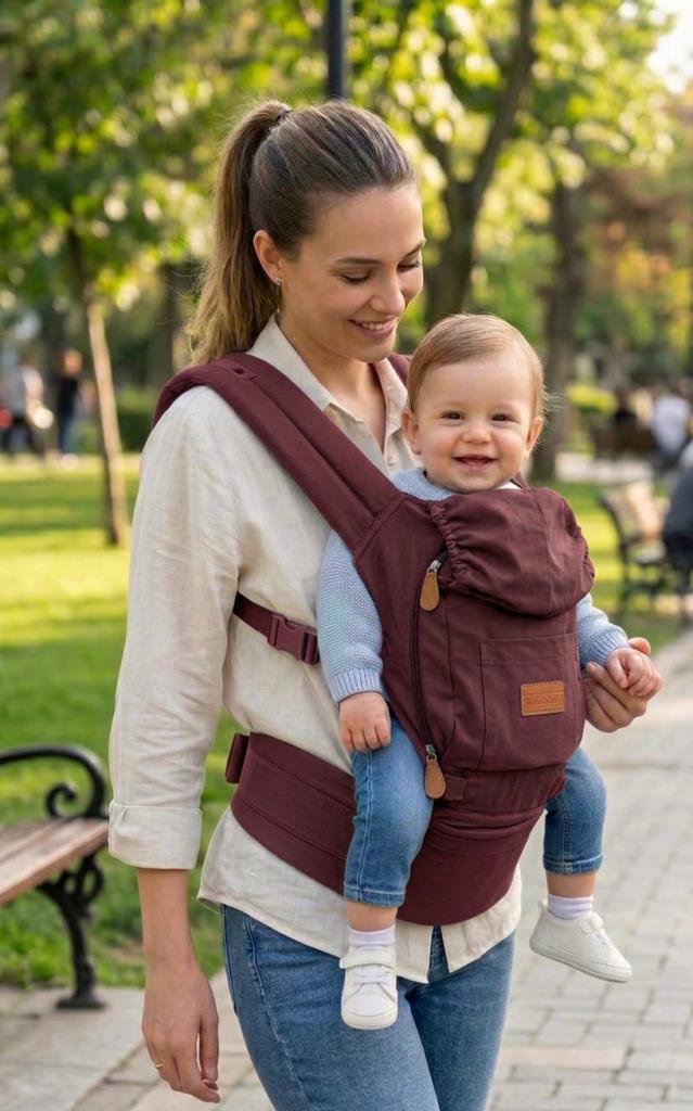 Tommybaby Angel Anatomik Bebek Kangurusu BORDO