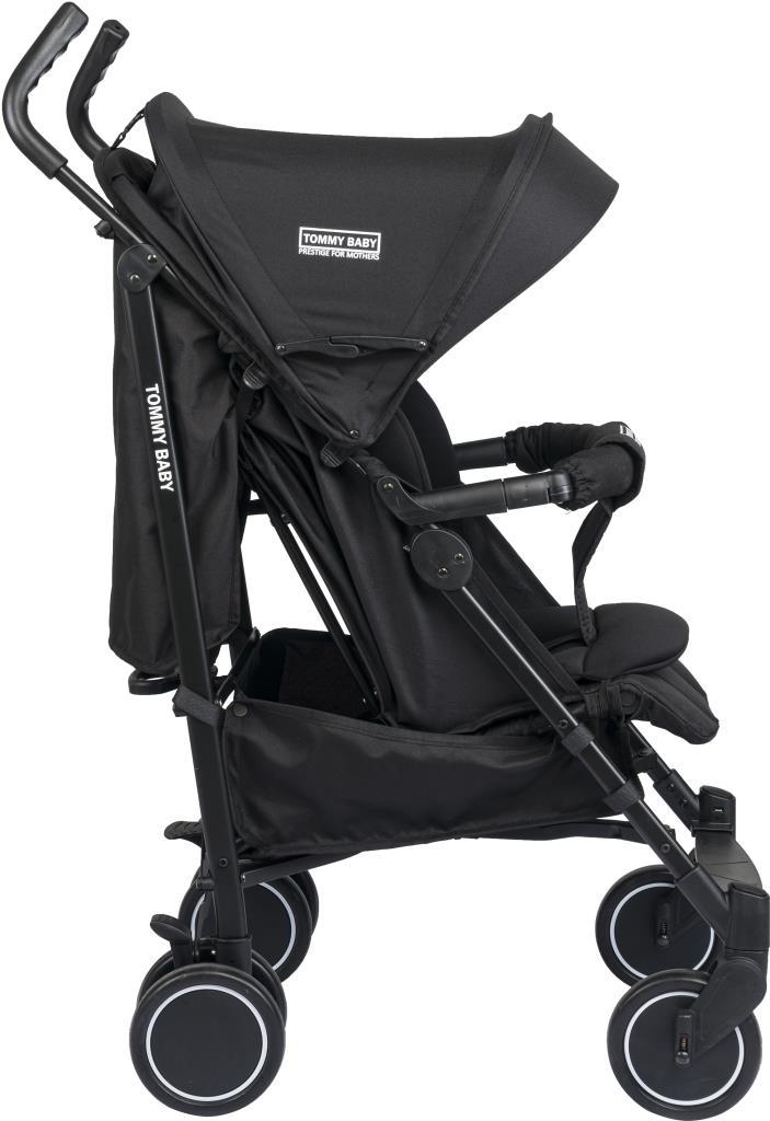 Resim TommyBaby Luppo Black Tam Yatar Baston Bebek Arabası Puset 