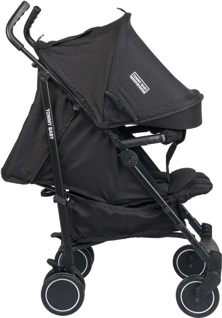 Resim TommyBaby Luppo Black Tam Yatar Baston Bebek Arabası Puset 