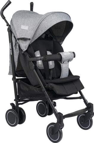 TommyBaby Luppo Black Tam Yatar Baston Bebek Arabası Puset GRİ