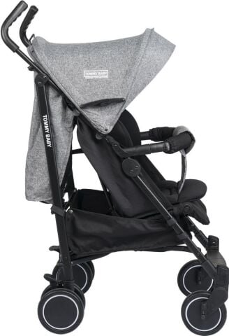 TommyBaby Luppo Black Tam Yatar Baston Bebek Arabası Puset GRİ