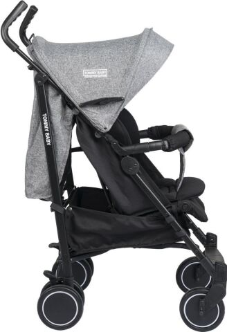 TommyBaby Luppo Black Tam Yatar Baston Bebek Arabası Puset GRİ