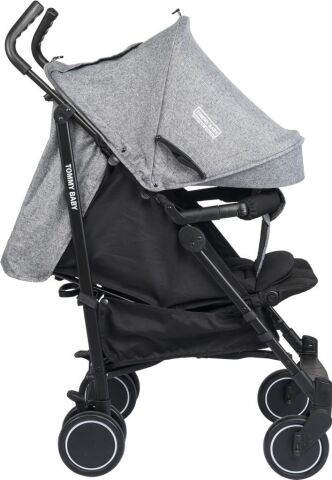 TommyBaby Luppo Black Tam Yatar Baston Bebek Arabası Puset GRİ