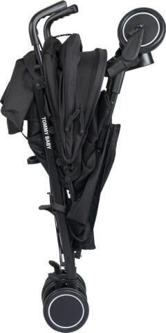TommyBaby Luppo Black Tam Yatar Baston Bebek Arabası Puset SİYAH