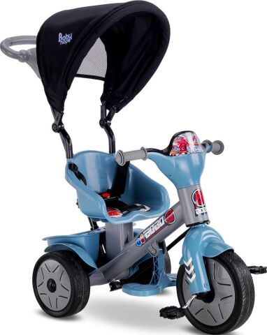 Babyhope Bobo Speed Tenteli İtmeli 3 Teker Bisklet PETROL MAVİSİ