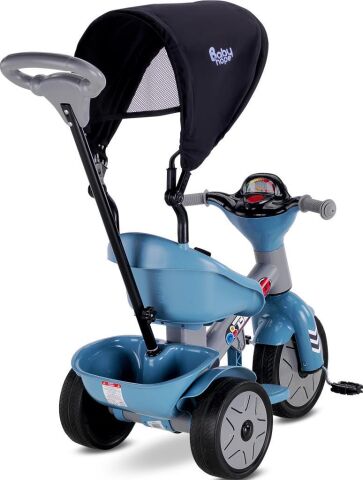 Babyhope Bobo Speed Tenteli İtmeli 3 Teker Bisklet PETROL MAVİSİ