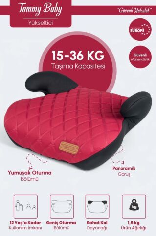 TommyBaby Yükseltici 15-36 KG Yükseltici Oto Koltuğu YEŞİL