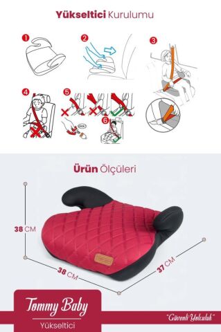 TommyBaby Yükseltici 15-36 KG Yükseltici Oto Koltuğu YEŞİL