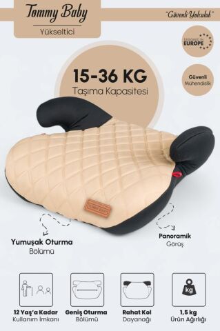 TommyBaby Yükseltici 15-36 KG Yükseltici Oto Koltuğu BEJ