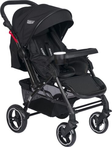 Tommybaby Tornado Plus Black Alüminyum Lüx Çift Yön Bebek Arabası GRİ