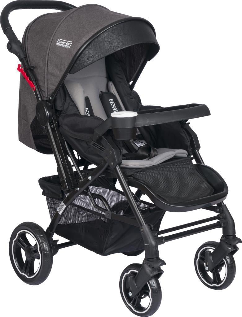 Tommybaby Tornado Plus Black Alüminyum Lüx Çift Yön Bebek Arabası ANTRASİT