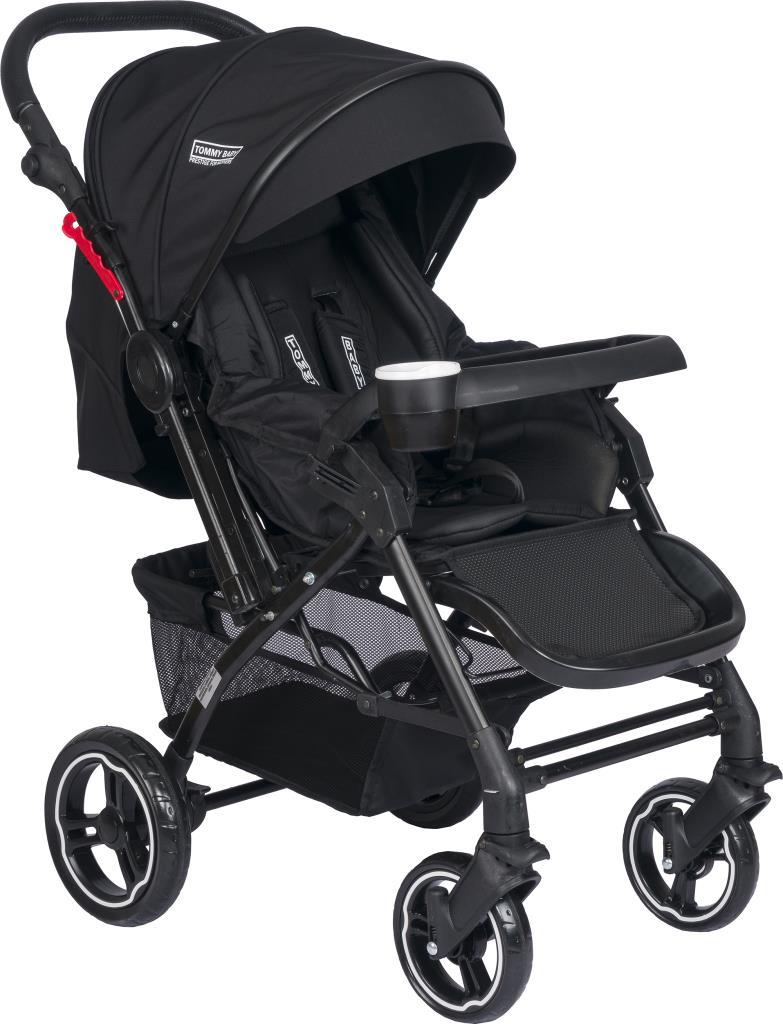 Tommybaby Tornado Plus Black Alüminyum Lüx Çift Yön Bebek Arabası SİYAH