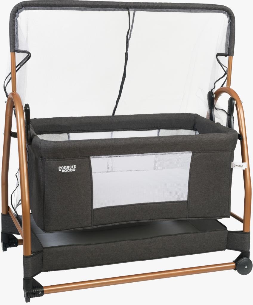 Convers Rocco Sallanabilir Bebek Beşik Hamak Beşik Sepet Beşik SİYAH