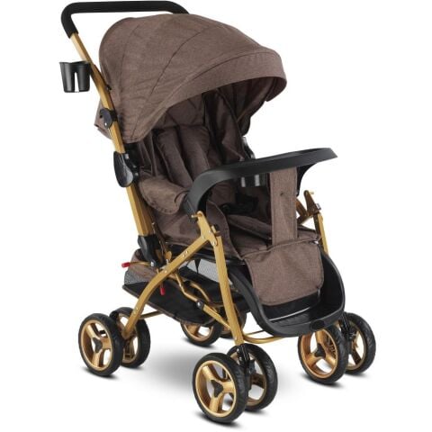 Babyhope Bh-617 Çift Yönlü Bebek Arabası GRİ