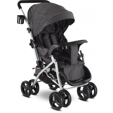 Babyhope Bh-617 Çift Yönlü Bebek Arabası GRİ