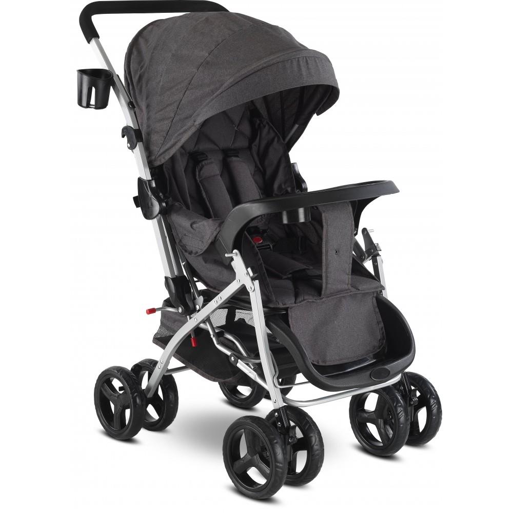 Babyhope Bh-617 Çift Yönlü Bebek Arabası SİYAH
