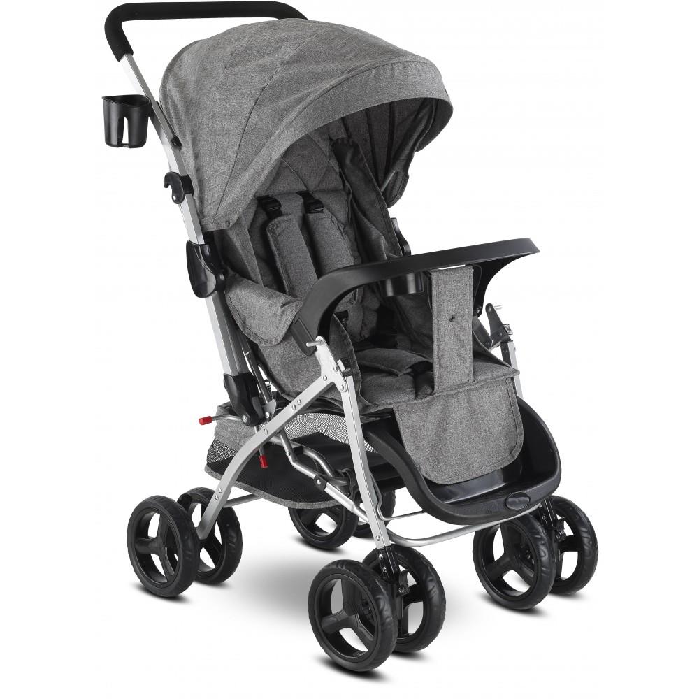 Babyhope Bh-617 Çift Yönlü Bebek Arabası GRİ