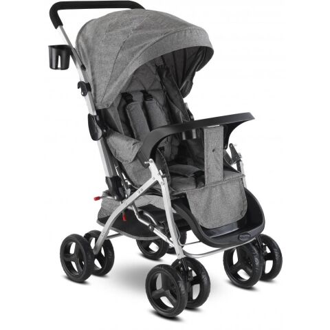 Babyhope Bh-617 Çift Yönlü Bebek Arabası GRİ