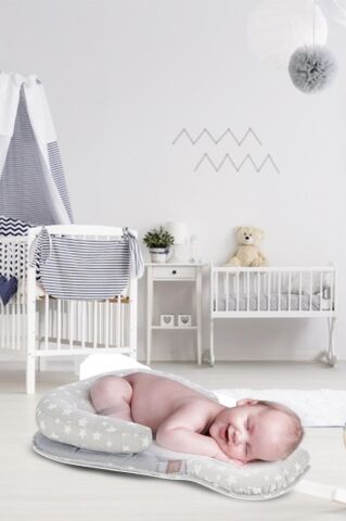 TommyBaby Flipper Yenidoğan Yastığı GRİ