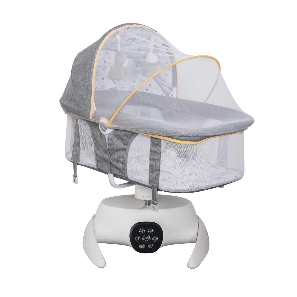 TommyBaby Vomero Rosy 3 kademeli Elektrikli Beşik 2in1 Beşik Ana kucağı GRİ