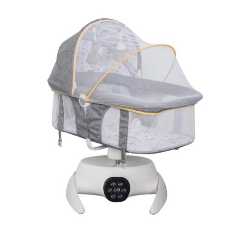 TommyBaby Vomero Rosy 3 kademeli Elektrikli Beşik 2in1 Beşik Ana kucağı GRİ