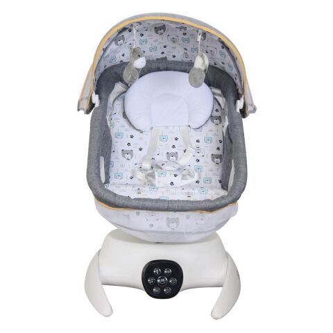 TommyBaby Vomero Rosy 3 kademeli Elektrikli Beşik 2in1 Beşik Ana kucağı GRİ