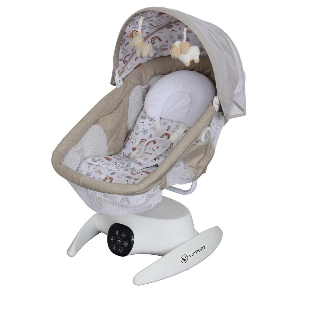TommyBaby Vomero Rosy 3 kademeli Elektrikli Beşik 2in1 Beşik Ana kucağı KAHVE