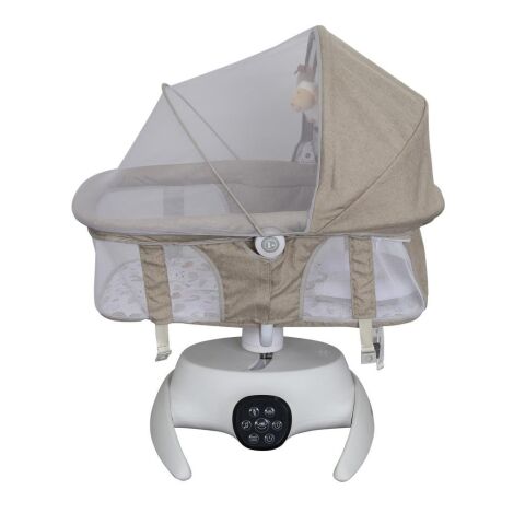 TommyBaby Vomero Rosy 3 kademeli Elektrikli Beşik 2in1 Beşik Ana kucağı KAHVE