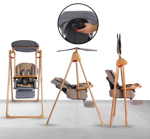 Tommybaby Crazy Gold Salıncak Bebek Çocuk Salıncağı Mama Sandalyesi