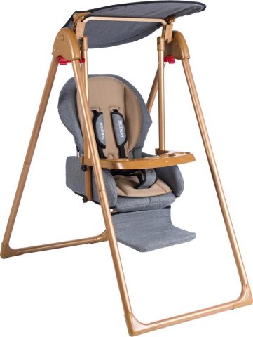 Tommybaby Crazy Gold Salıncak Bebek Çocuk Salıncağı Mama Sandalyesi FÜME