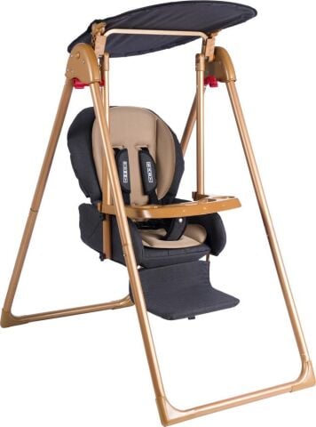 Tommybaby Crazy Gold Salıncak Bebek Çocuk Salıncağı Mama Sandalyesi ANTRASİT