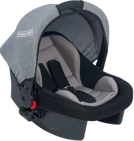 TommyBaby Luna 4'lü Set Bebek Arabası Puset Beşik Bebek Arası Yağmurluğu ANTRASİT