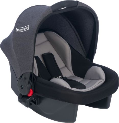 TommyBaby Luna 4'lü Set Bebek Arabası Puset Beşik Bebek Arası Yağmurluğu ANTRASİT