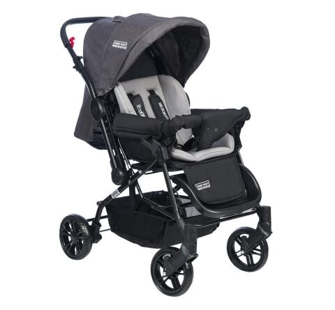 TommyBaby Luna 4'lü Set Bebek Arabası Puset Beşik Bebek Arası Yağmurluğu ANTRASİT