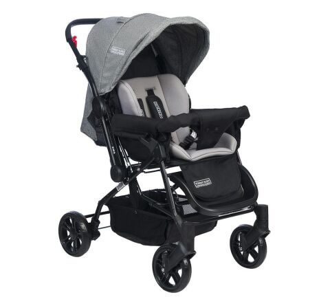 TommyBaby Luna 4'lü Set Bebek Arabası Puset Beşik Bebek Arası Yağmurluğu GRİ