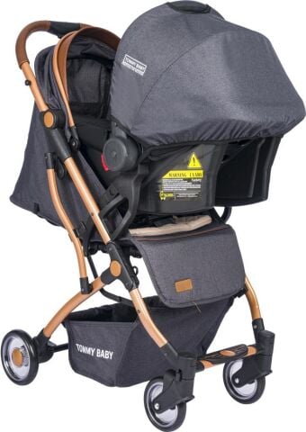 TommyBaby Mia Kabin Travel Bebek Arabası Gold Kabin Boy KAHVERENGİ