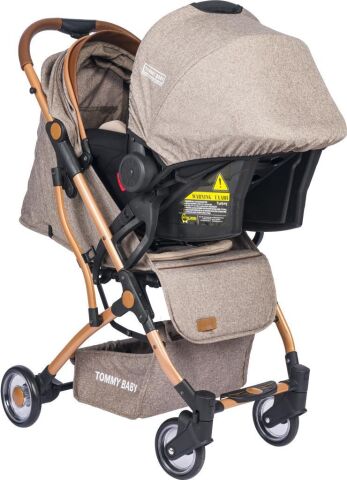 TommyBaby Mia Kabin Travel Bebek Arabası Gold Kabin Boy KAHVERENGİ