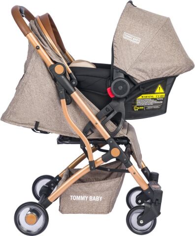 TommyBaby Mia Kabin Travel Bebek Arabası Gold Kabin Boy KAHVERENGİ