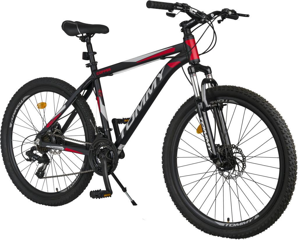 TommyBike COPPER Alüminyum Kadro 26 Jant Disk Fren 24 Vites Dağ Bisikleti KIRMIZI