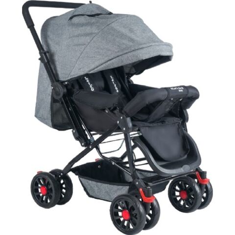 Let's Go Baby Çift Yönlü Tam Kapanır Tente Bebek Arabası KIRMIZI