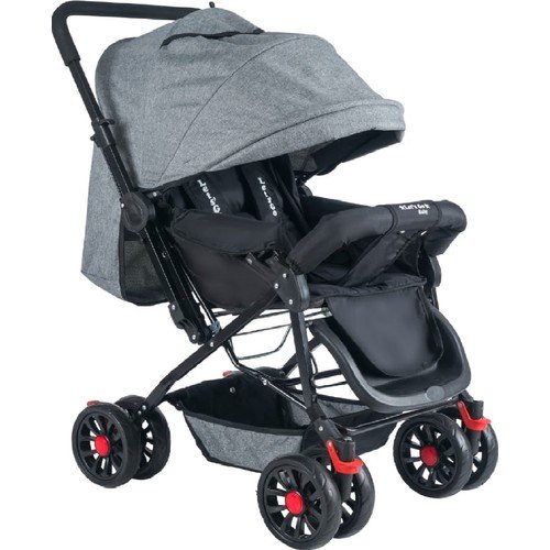 Let's Go Baby Çift Yönlü Tam Kapanır Tente Bebek Arabası GRİ