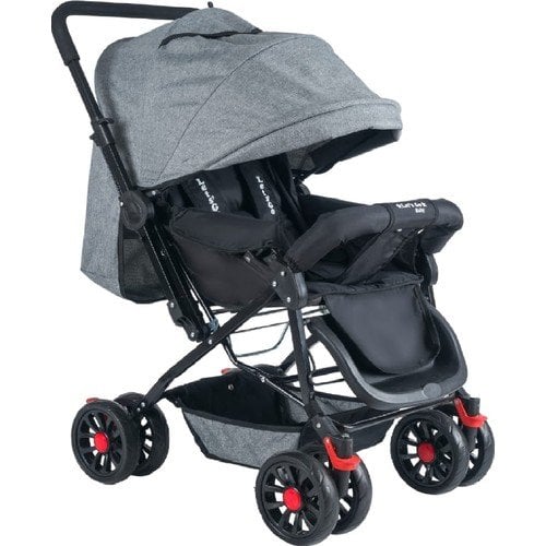 Let's Go Baby Çift Yönlü Tam Kapanır Tente Bebek Arabası GRİ