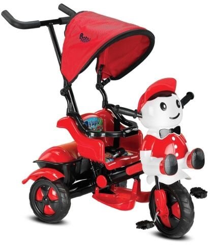 Babyhope 125 Yupi 3 Tekerlekli İtmeli Bisiklet 2019 GRİ