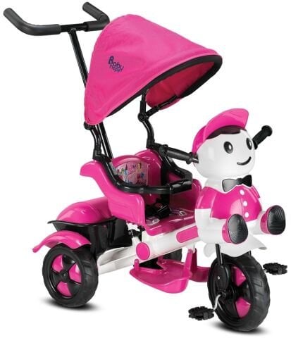 Babyhope 125 Yupi 3 Tekerlekli İtmeli Bisiklet 2019 PEMBE