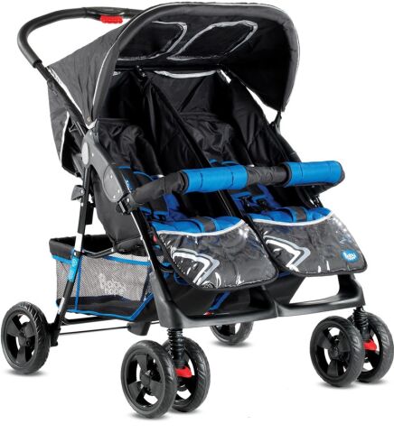 Babyhope ikiz bebek arabası yanyana P-L KIRMIZI-SİYAH
