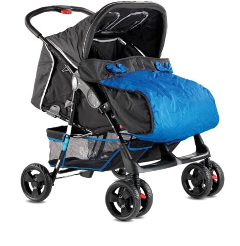 Babyhope ikiz bebek arabası yanyana P-L KIRMIZI-SİYAH